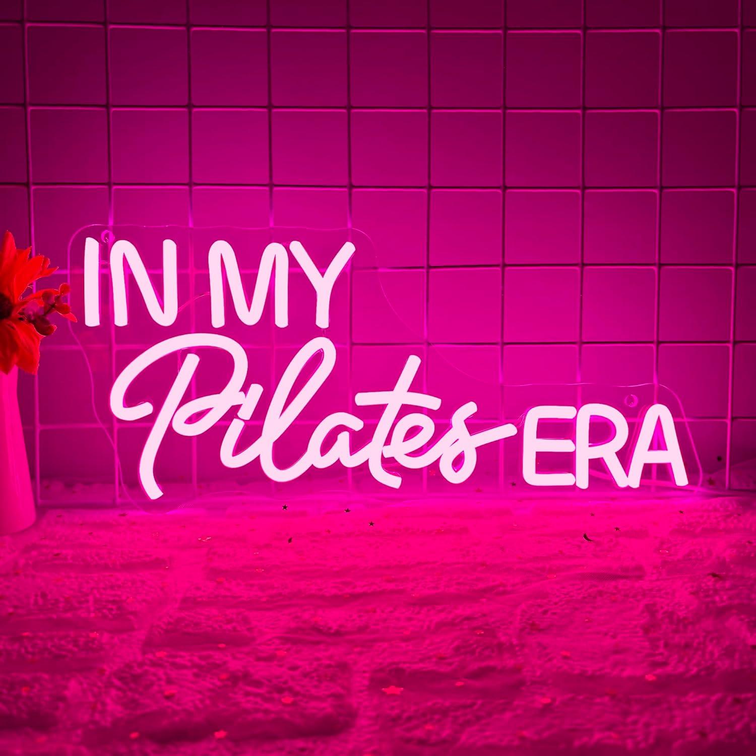 Yoga Fitness Room - In My Pilates Era Neon Sign