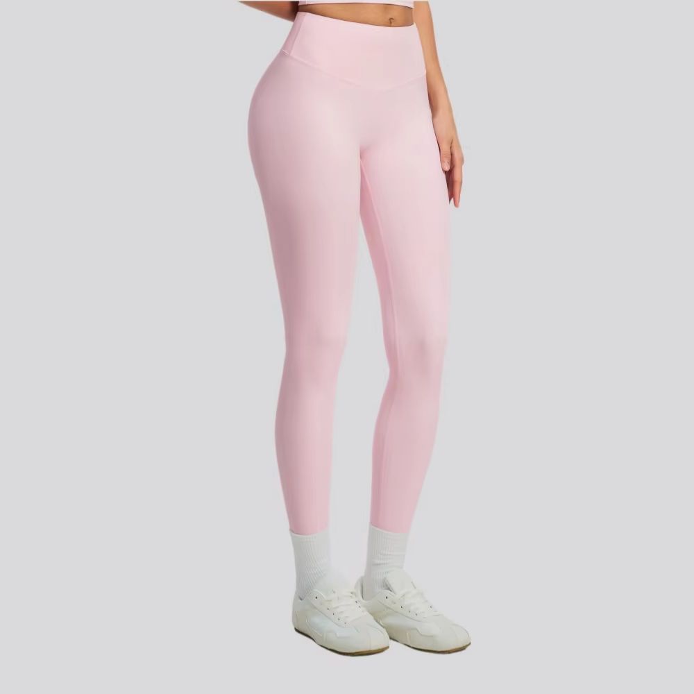 Yoga Fitness Pants - Solid Color Yoga Pants Women's High