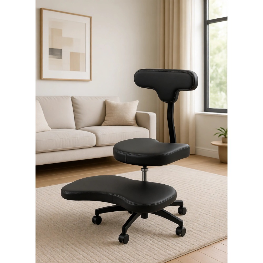 Yoga & Fitness Classes By Niharika Zirakpur Reviews - Cross Legged Office Chair with Back