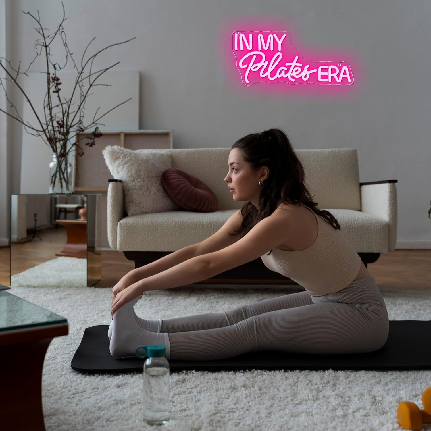In My Pilates Era Neon Sign Di - Yoga Fitness Room review and price