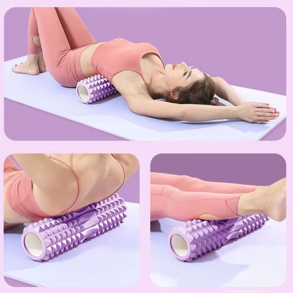 EVA Foam Fitness Back Roll Tri - Yoga Fitness Massage review and price