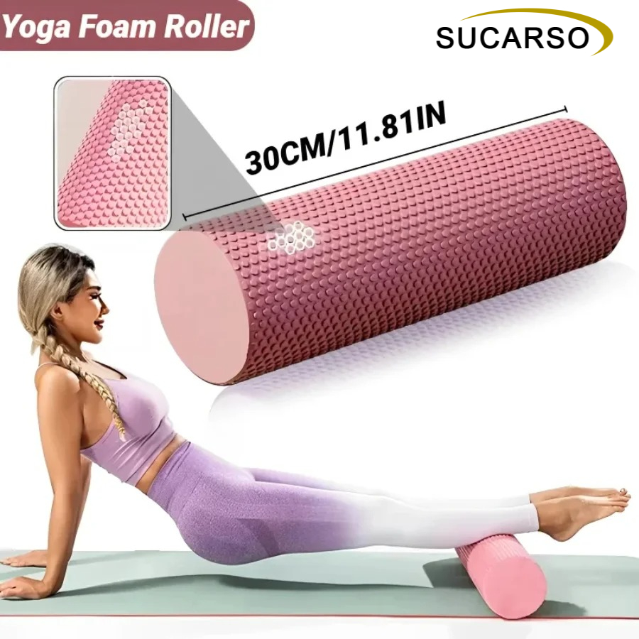 30x10cm EVA Textured Foam Roll - Yoga Fitness Massage review and price