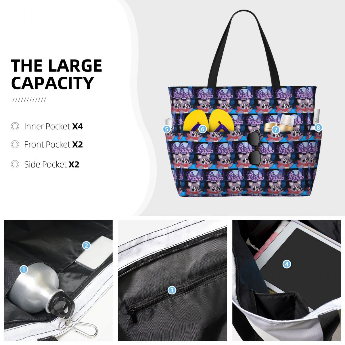 Rambley Indigo Park Beach Tote - Yoga Fitness Park review and price