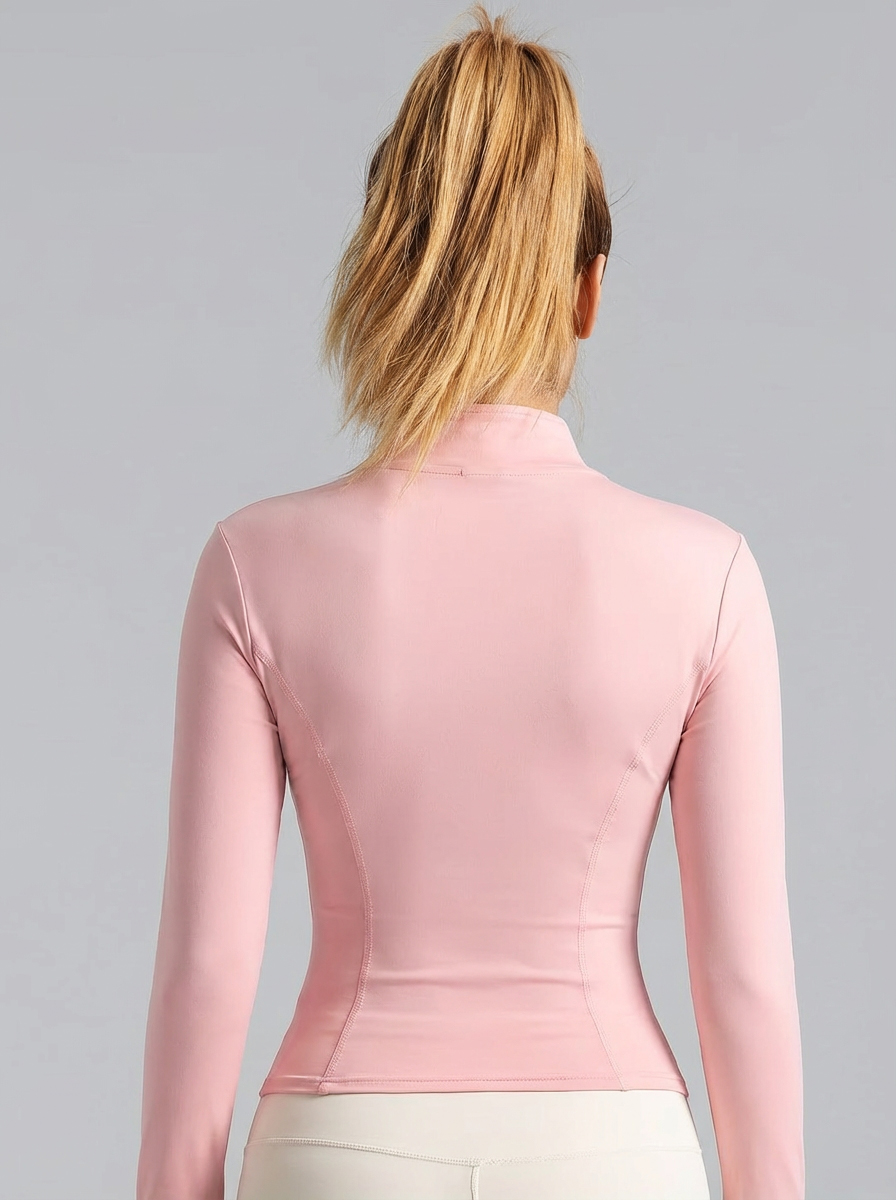 New Women Light Pink Yoga Coat - Yoga Fitness Jacket review and price