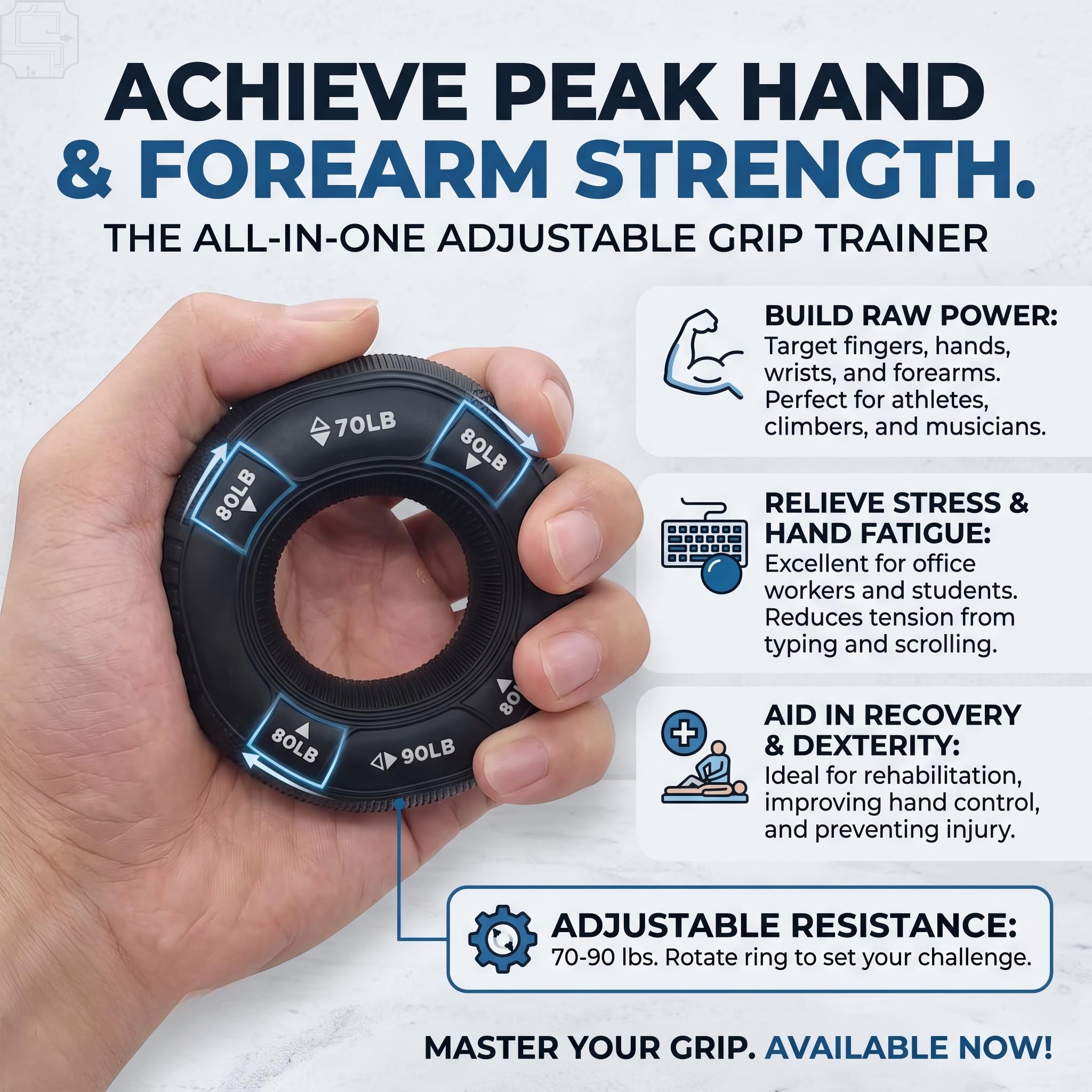 2026 NEW Silicone grip strengt - Grip Strengthener Hand review and price