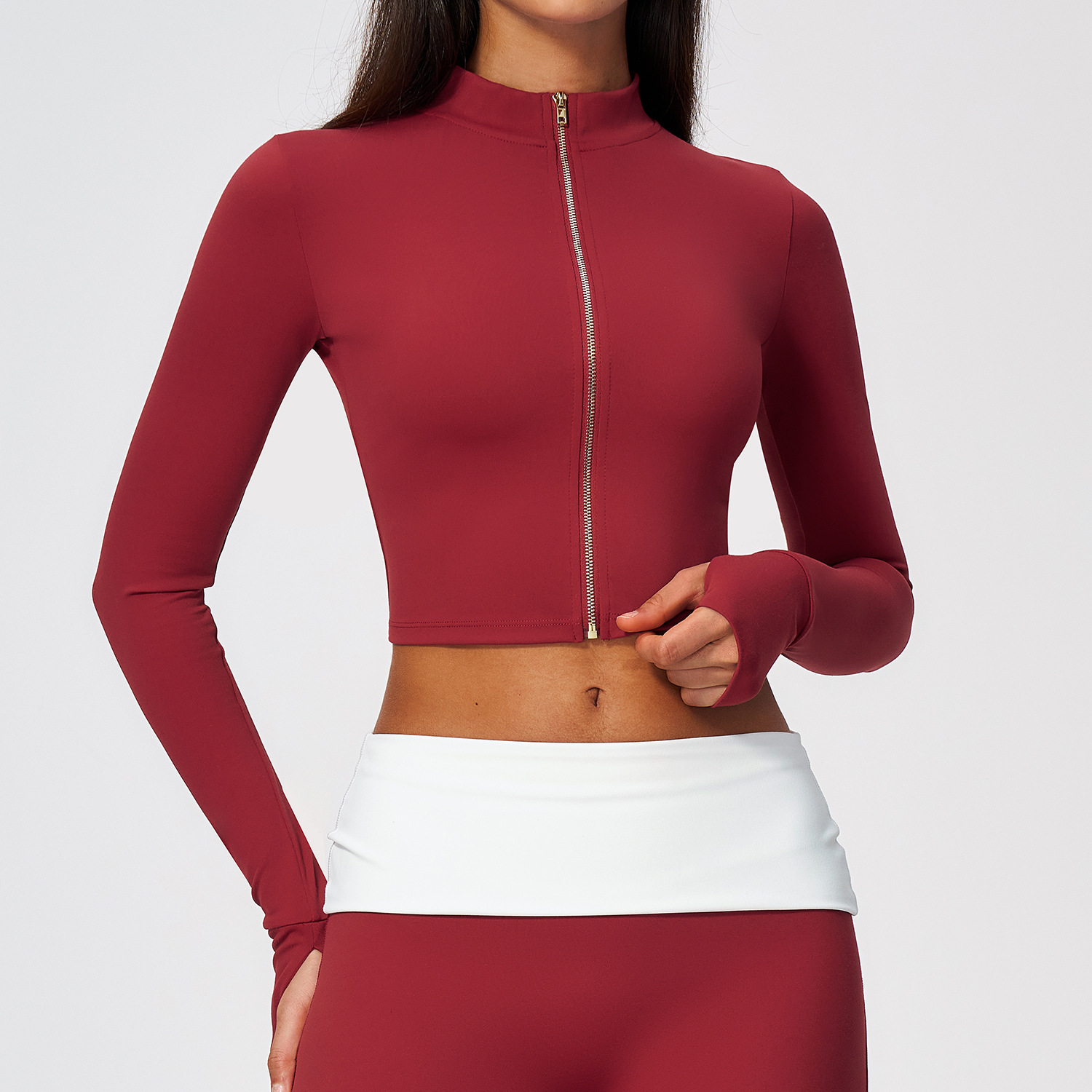 Long Sleeve Yoga Jacket Cloud  - Yoga Fitness Jacket review and price