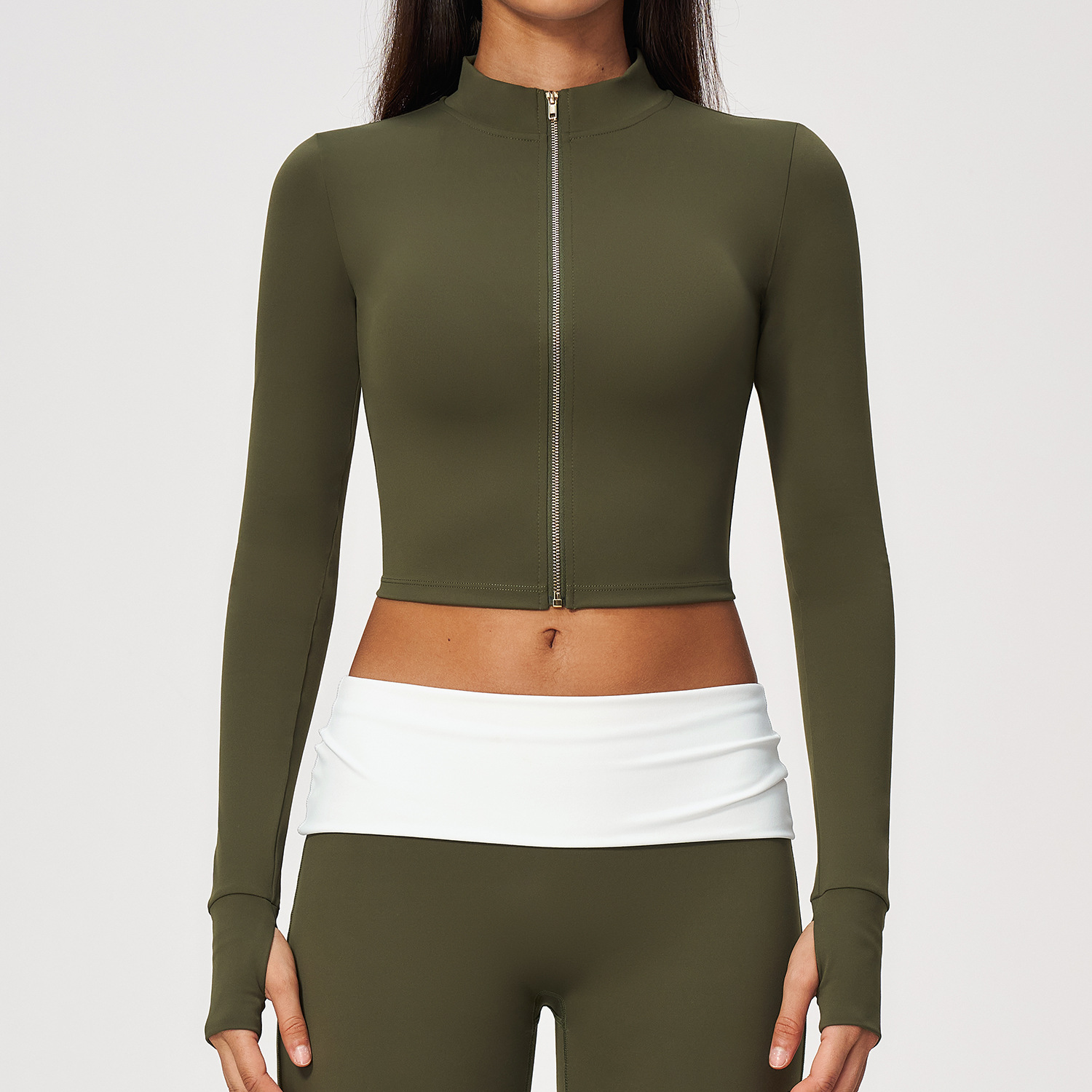 Long Sleeve Yoga Jacket Cloud  - Yoga Fitness Jacket review and price