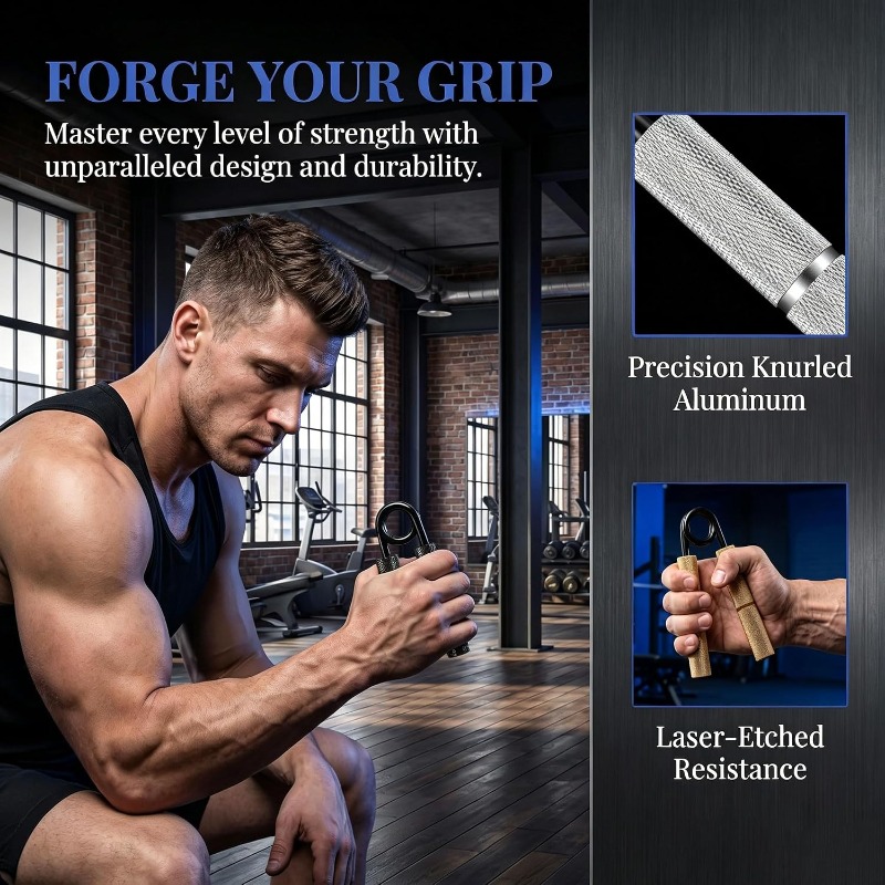 1PCS 50-350LB Metal Hand Gripp - Grip Strengthener Hand review and price