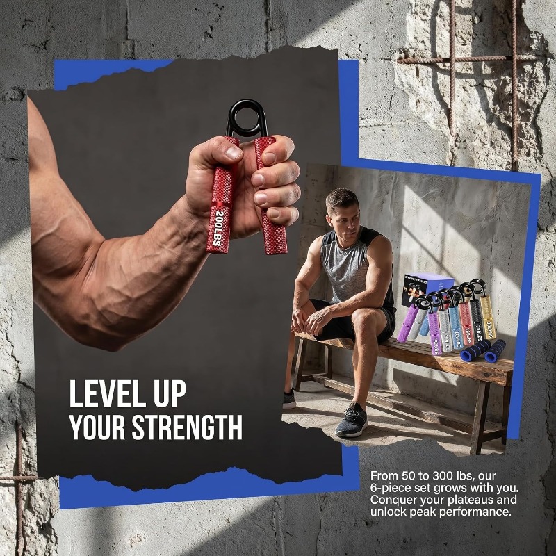 1PCS 50-350LB Metal Hand Gripp - Grip Strengthener Hand review and price