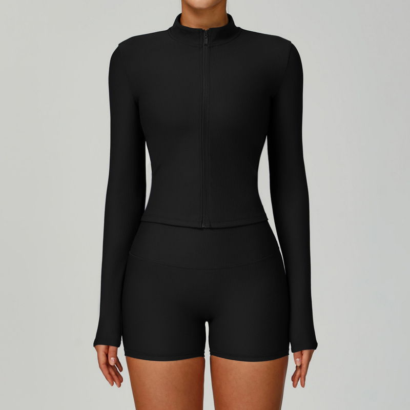 BIANHUI Threaded Stand Collar  - Yoga Fitness Jacket review and price