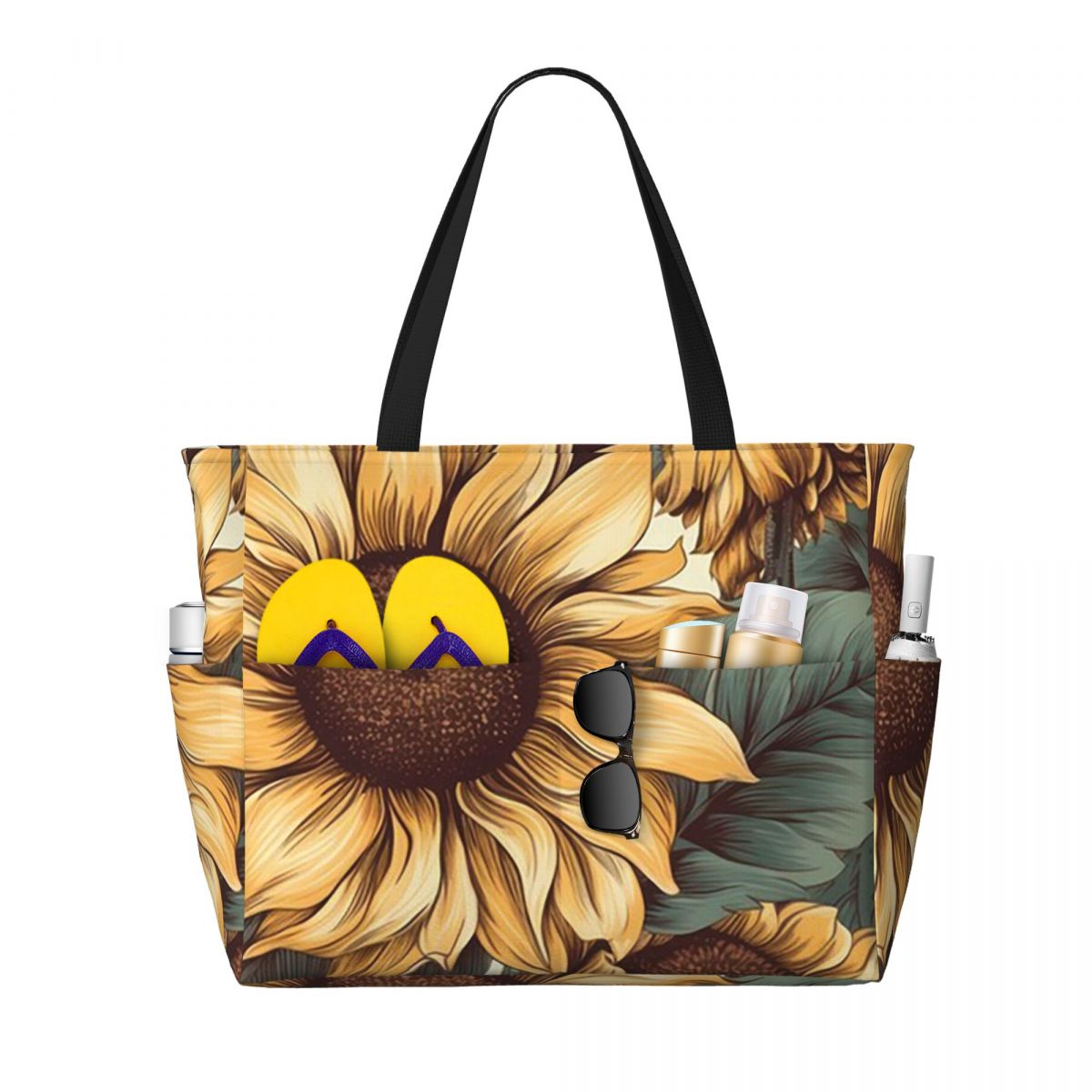Golden Sunflower Cluster Vinta - Yoga Fitness Drawing review and price