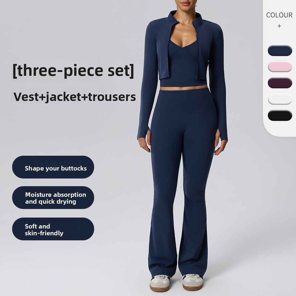 Naked Feel Fitness Three-Piece - Yoga Fitness Jacket review and price