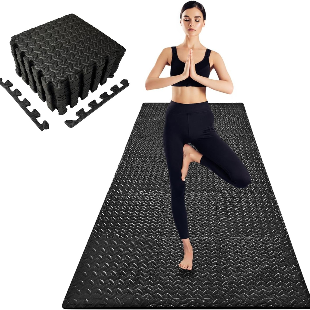 Fitness Interlocking Foam Mats - Yoga Fitness Room review and price