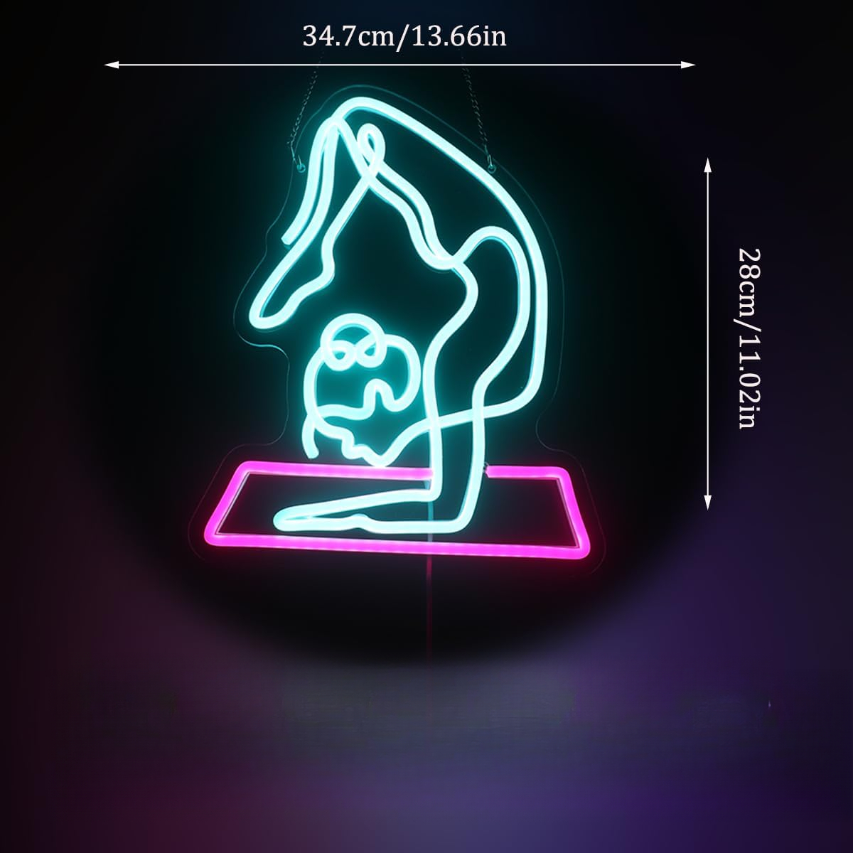 Yoga Neon Sign Dimmable Led Wa - Yoga Fitness Room review and price