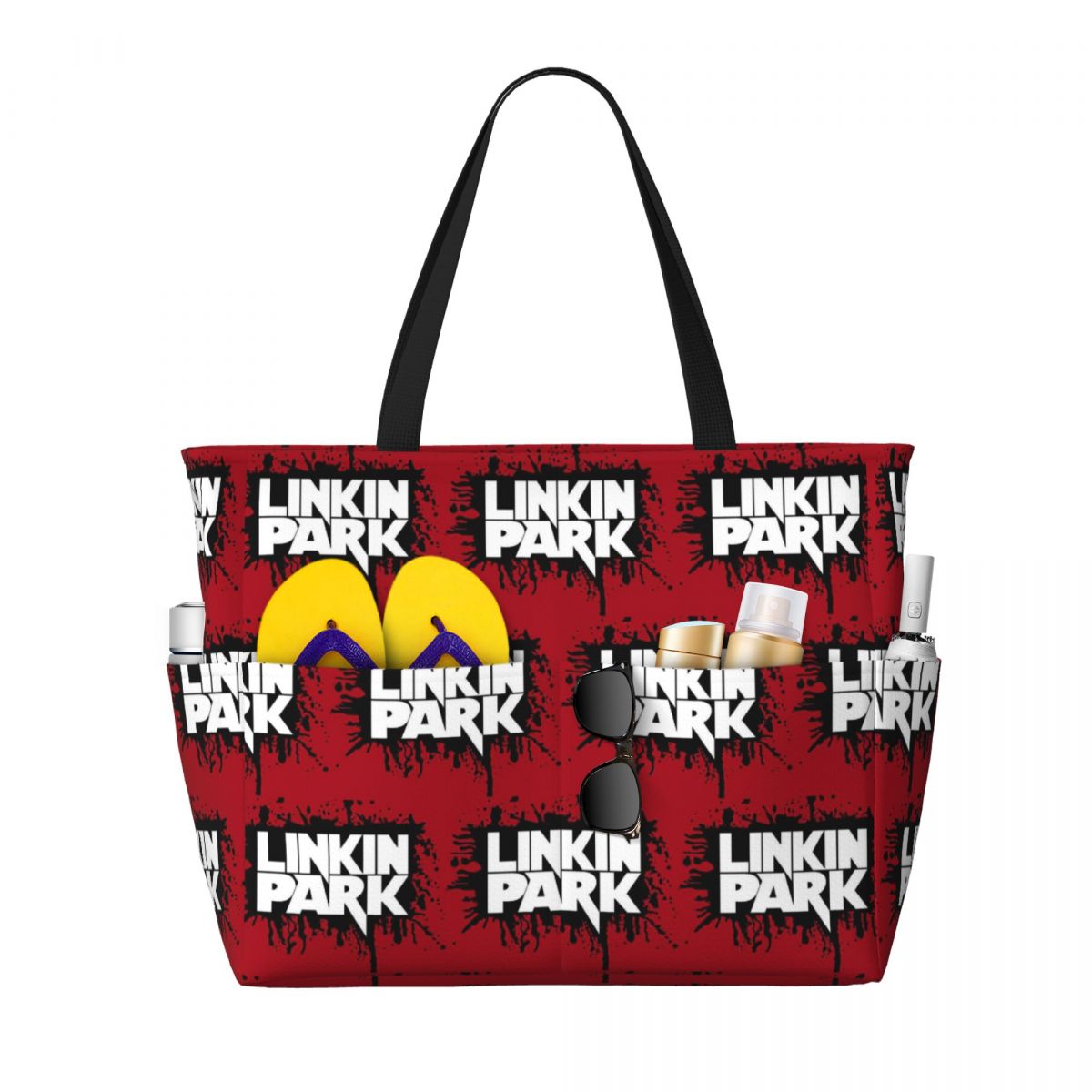 Linkin Park Band Beach Tote Ba - Yoga Fitness Park review and price