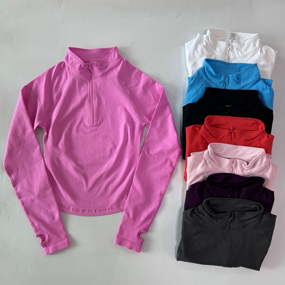 No Logo Yoga Jacket With Half  - Yoga Fitness Jacket review and price