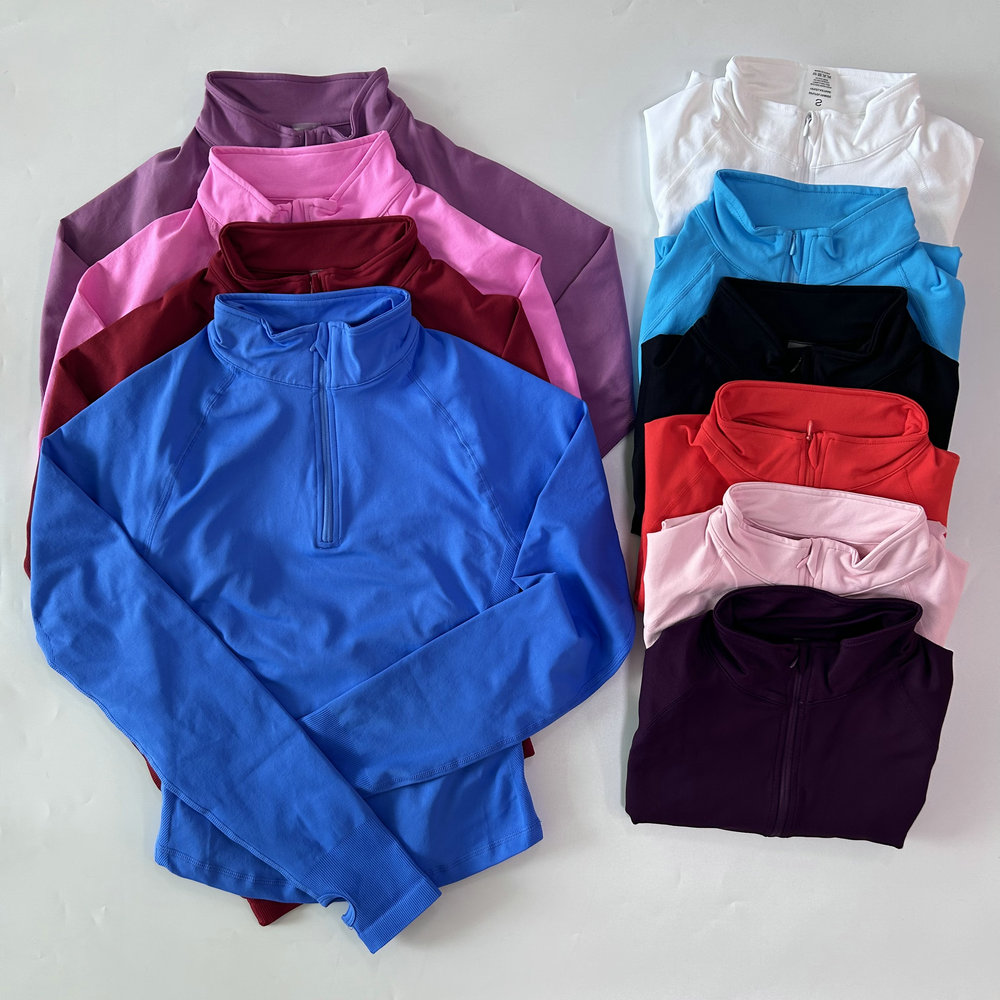 No Logo Yoga Jacket With Half  - Yoga Fitness Jacket review and price