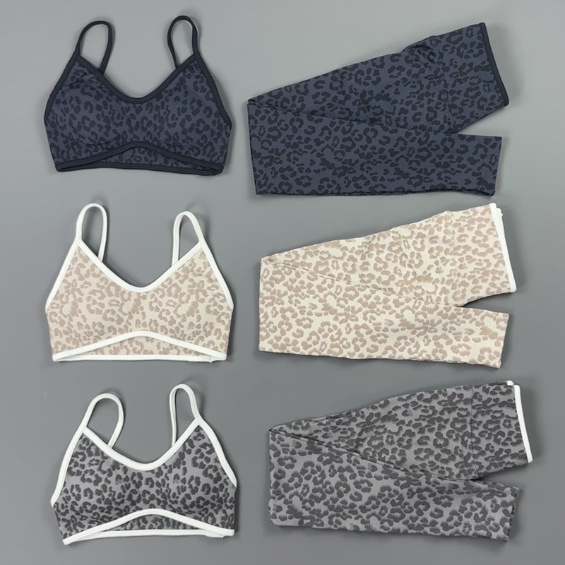 2 Pieces Yoga Set Women Leopar - Yoga Fitness Zumba review and price