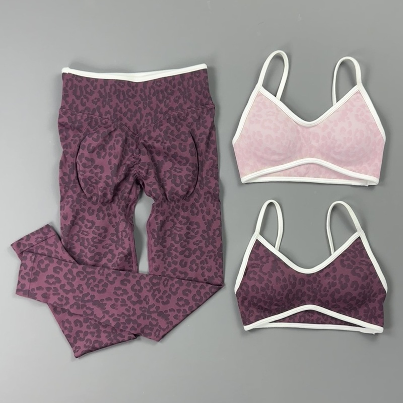 2 Pieces Yoga Set Women Leopar - Yoga Fitness Zumba review and price
