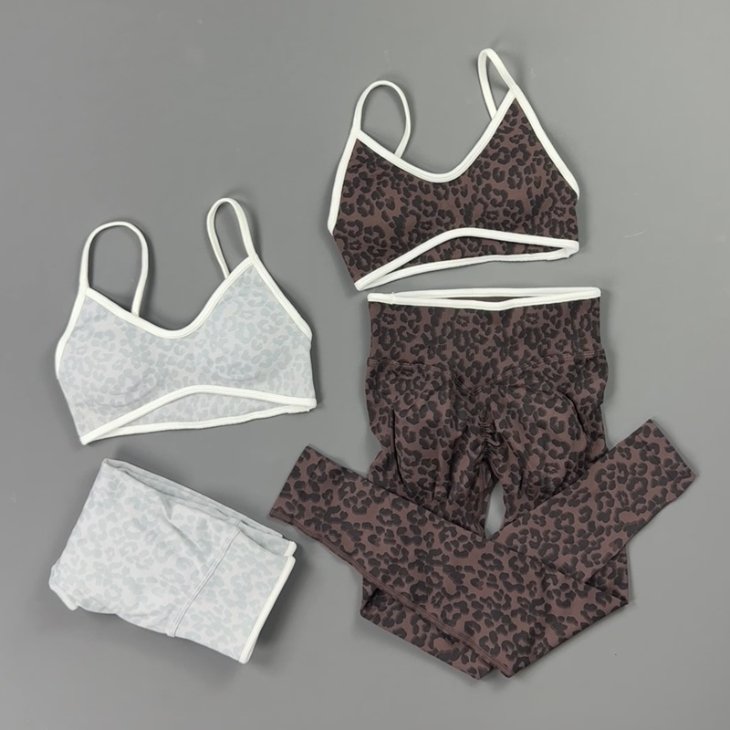 2 Pieces Yoga Set Women Leopar - Yoga Fitness Zumba review and price
