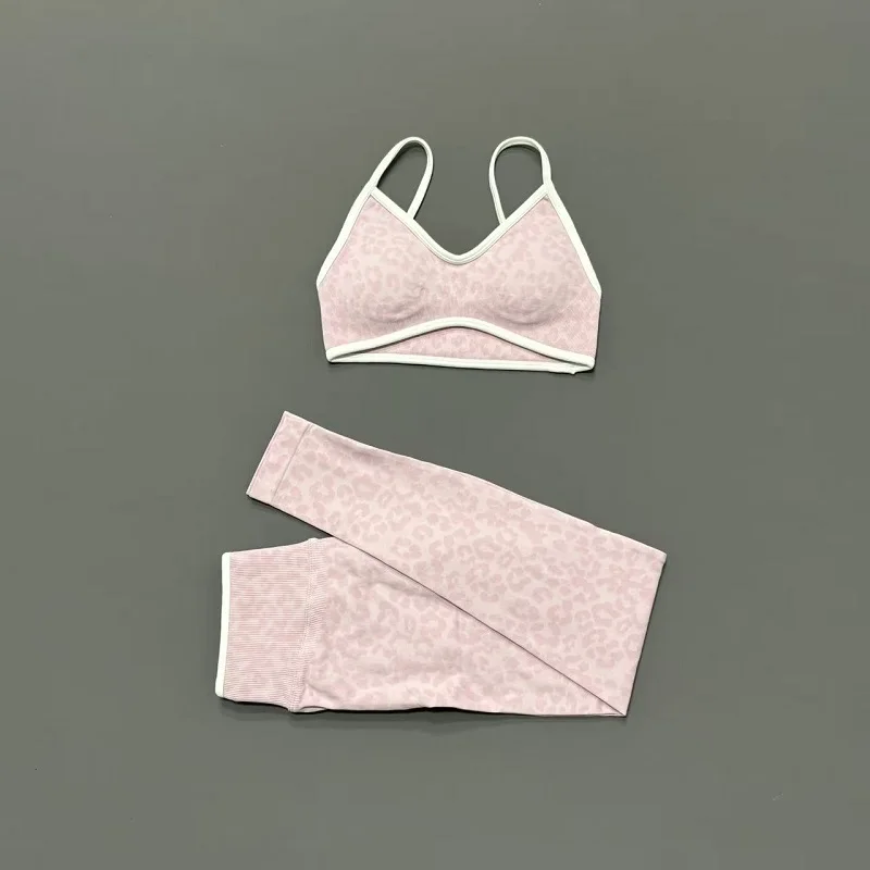 2 Pieces Yoga Set Women Leopar - Yoga Fitness Zumba review and price