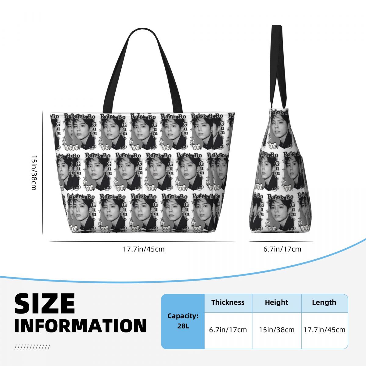 Park Bo Gum Kpop Beach Tote Ba - Yoga Fitness Park review and price